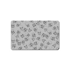 A Lot Of Skulls Grey Magnet (name Card)