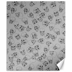 A Lot Of Skulls Grey Canvas 8  X 10  by jumpercat