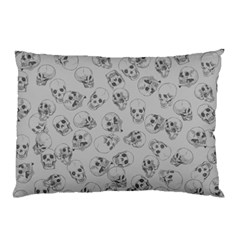 A Lot Of Skulls Grey Pillow Case by jumpercat