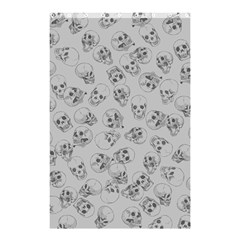 A Lot Of Skulls Grey Shower Curtain 48  X 72  (small)  by jumpercat