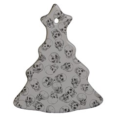 A Lot Of Skulls Grey Christmas Tree Ornament (two Sides)