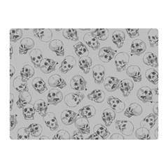 A Lot Of Skulls Grey Double Sided Flano Blanket (mini)  by jumpercat