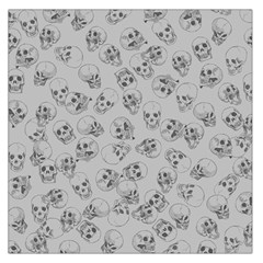 A Lot Of Skulls Grey Large Satin Scarf (square) by jumpercat