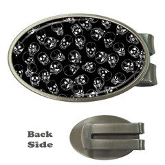 A Lot Of Skulls Black Money Clips (oval)  by jumpercat