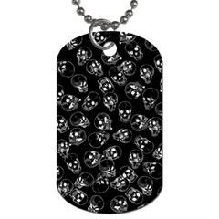 A Lot Of Skulls Black Dog Tag (one Side) by jumpercat