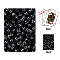 A Lot Of Skulls Black Playing Card by jumpercat