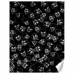 A Lot Of Skulls Black Canvas 12  X 16   by jumpercat