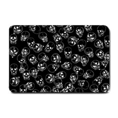 A Lot Of Skulls Black Small Doormat  by jumpercat