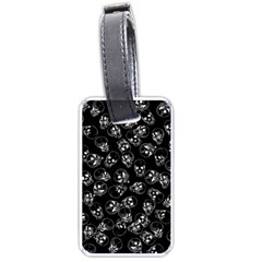 A Lot Of Skulls Black Luggage Tags (one Side)  by jumpercat