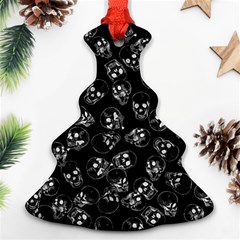 A Lot Of Skulls Black Ornament (christmas Tree) 