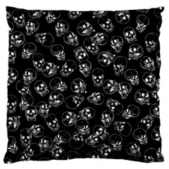 A Lot Of Skulls Black Standard Flano Cushion Case (one Side)