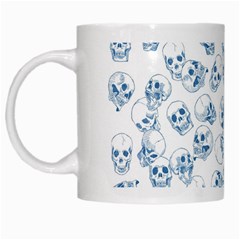 A Lot Of Skulls Blue White Mugs