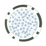 A Lot Of Skulls Blue Poker Chip Card Guard (10 pack) Front