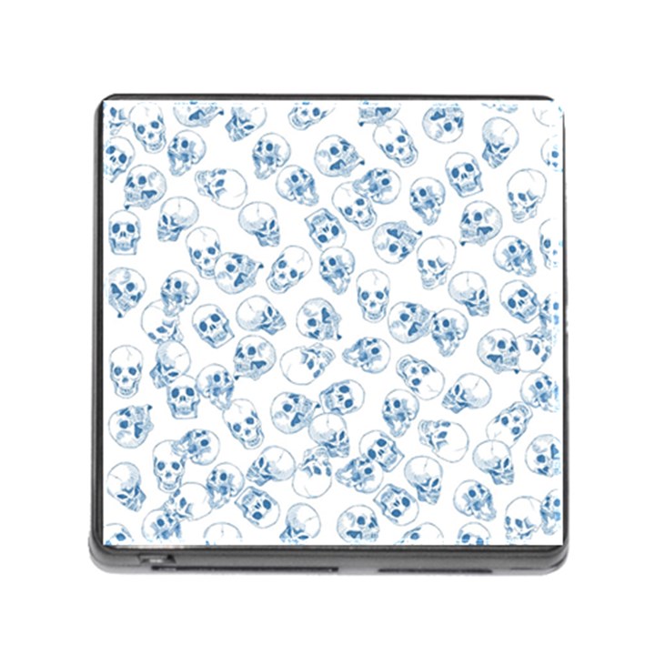 A Lot Of Skulls Blue Memory Card Reader (Square)