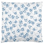 A Lot Of Skulls Blue Large Cushion Case (One Side) Front