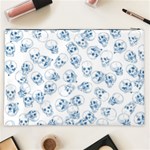 A Lot Of Skulls Blue Cosmetic Bag (XXL)  Back