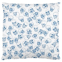 A Lot Of Skulls Blue Standard Flano Cushion Case (one Side) by jumpercat