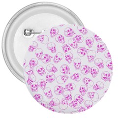 A Lot Of Skulls Pink 3  Buttons by jumpercat