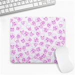 A Lot Of Skulls Pink Large Mousepads Front