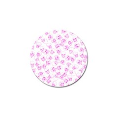 A Lot Of Skulls Pink Golf Ball Marker by jumpercat