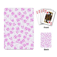 A Lot Of Skulls Pink Playing Card