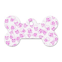 A Lot Of Skulls Pink Dog Tag Bone (two Sides) by jumpercat