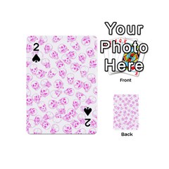 A Lot Of Skulls Pink Playing Cards 54 (mini) 