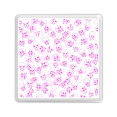 A Lot Of Skulls Pink Memory Card Reader (square)  by jumpercat