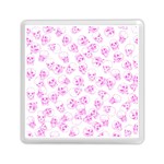 A Lot Of Skulls Pink Memory Card Reader (Square)  Front