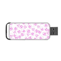 A Lot Of Skulls Pink Portable Usb Flash (one Side) by jumpercat