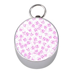 A Lot Of Skulls Pink Mini Silver Compasses by jumpercat