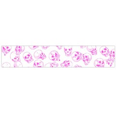 A Lot Of Skulls Pink Large Flano Scarf 