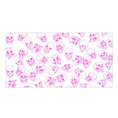 A Lot Of Skulls Pink Satin Shawl by jumpercat