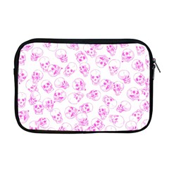 A Lot Of Skulls Pink Apple Macbook Pro 17  Zipper Case by jumpercat