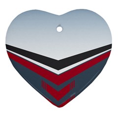 Modern Shapes Heart Ornament (two Sides)