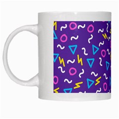 Retro Wave 1 White Mugs