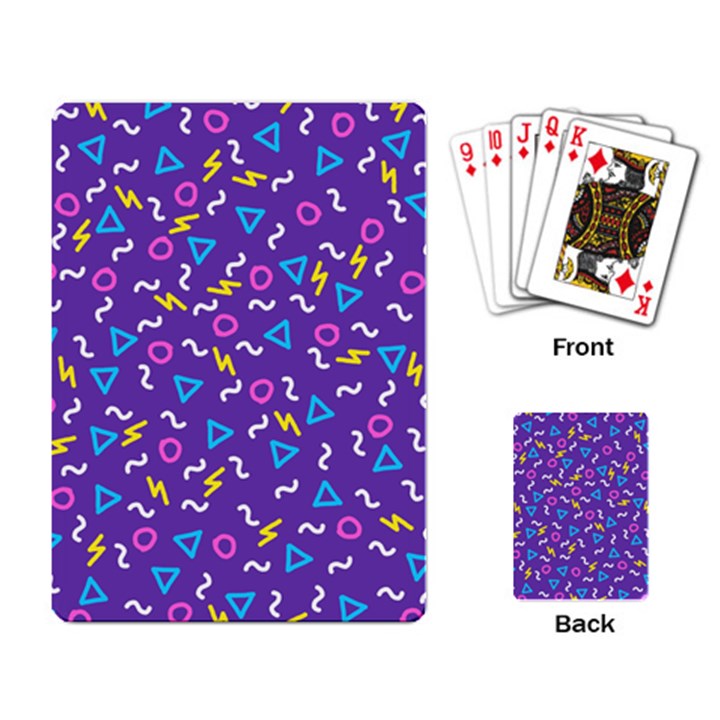 Retro Wave 1 Playing Card