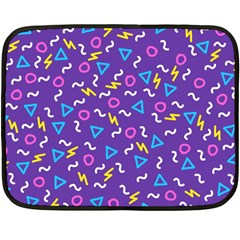 Retro Wave 1 Double Sided Fleece Blanket (mini)  by jumpercat