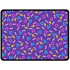 Retro Wave 1 Double Sided Fleece Blanket (large)  by jumpercat