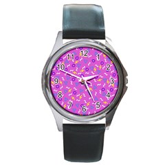 Retro Wave 2 Round Metal Watch