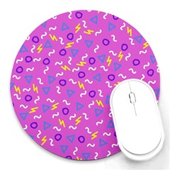 Retro Wave 2 Round Mousepads