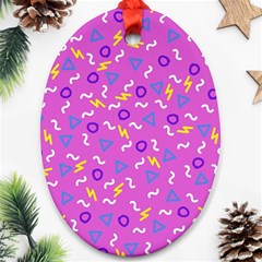 Retro Wave 2 Ornament (oval)