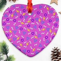 Retro Wave 2 Ornament (heart)