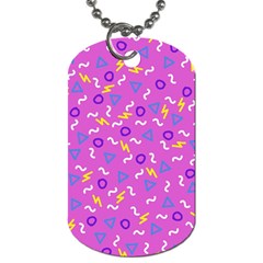 Retro Wave 2 Dog Tag (one Side)