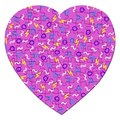 Retro Wave 2 Jigsaw Puzzle (Heart)