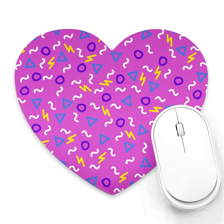 Retro Wave 2 Heart Mousepads