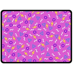 Retro Wave 2 Fleece Blanket (Large) 