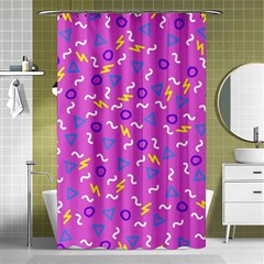 Retro Wave 2 Shower Curtain 48  X 72  (small) 