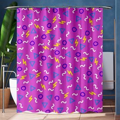 Retro Wave 2 Shower Curtain 60  x 72  (Medium) 