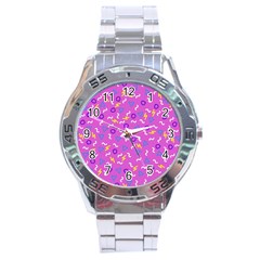 Retro Wave 2 Stainless Steel Analogue Watch